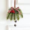 Рождественский колокольчик Лист Бант Подвеска на дверь Настенная подвеска Музыка ветра Подвеска для рождественской елки Украшение Оформление сцены