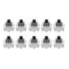 10 PCs Mechanical Keyboard Switch Plate Mounted Black Switch Replacement for Gateron Cherry MX