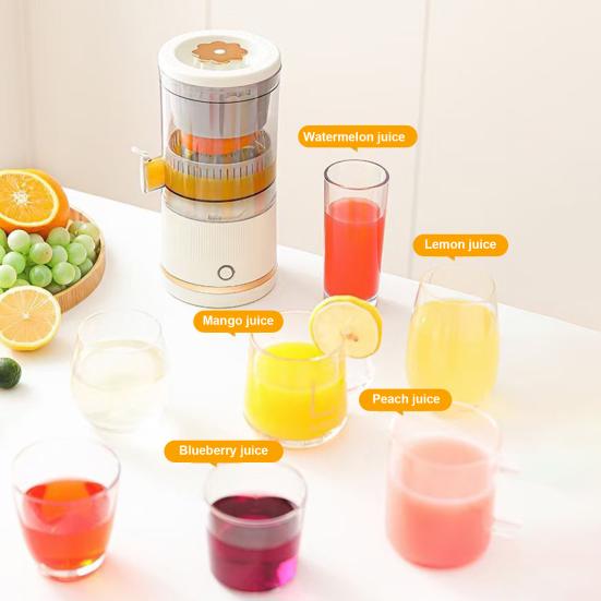 Electric Juicer USB Rechargeable Portable Easy Clean Orange Lime Citrus Grapefruit Lemon Squeezer Fruit Juicing Machine Kitchen Gadgets