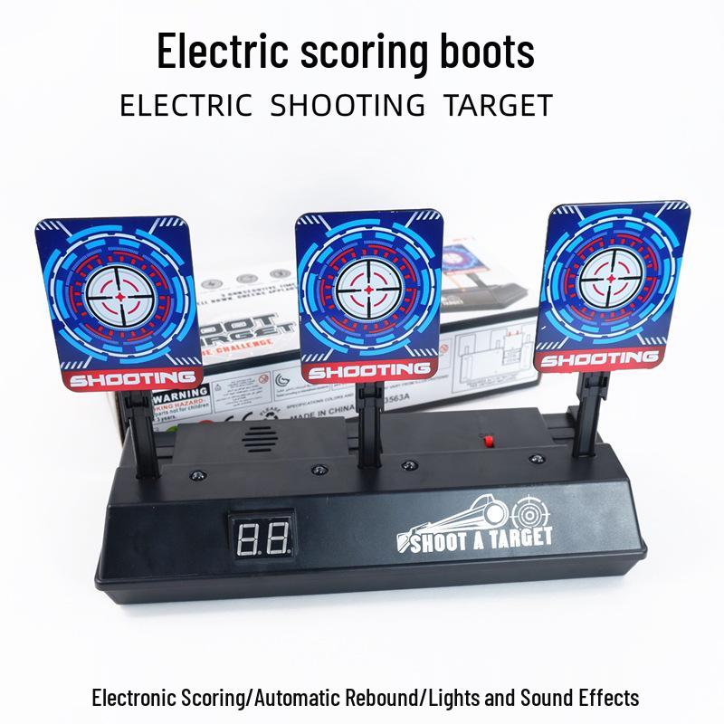 Электронная мишень с автовозвратом и светозвуковыми эффектами для тренировок по стрельбе