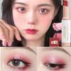 Новая мода для девочек, 6 двухцветных теней для век, водонепроницаемые, для быстрого макияжа, градиентные тени для век, долговечные глянцевые инструменты для макияжа LM