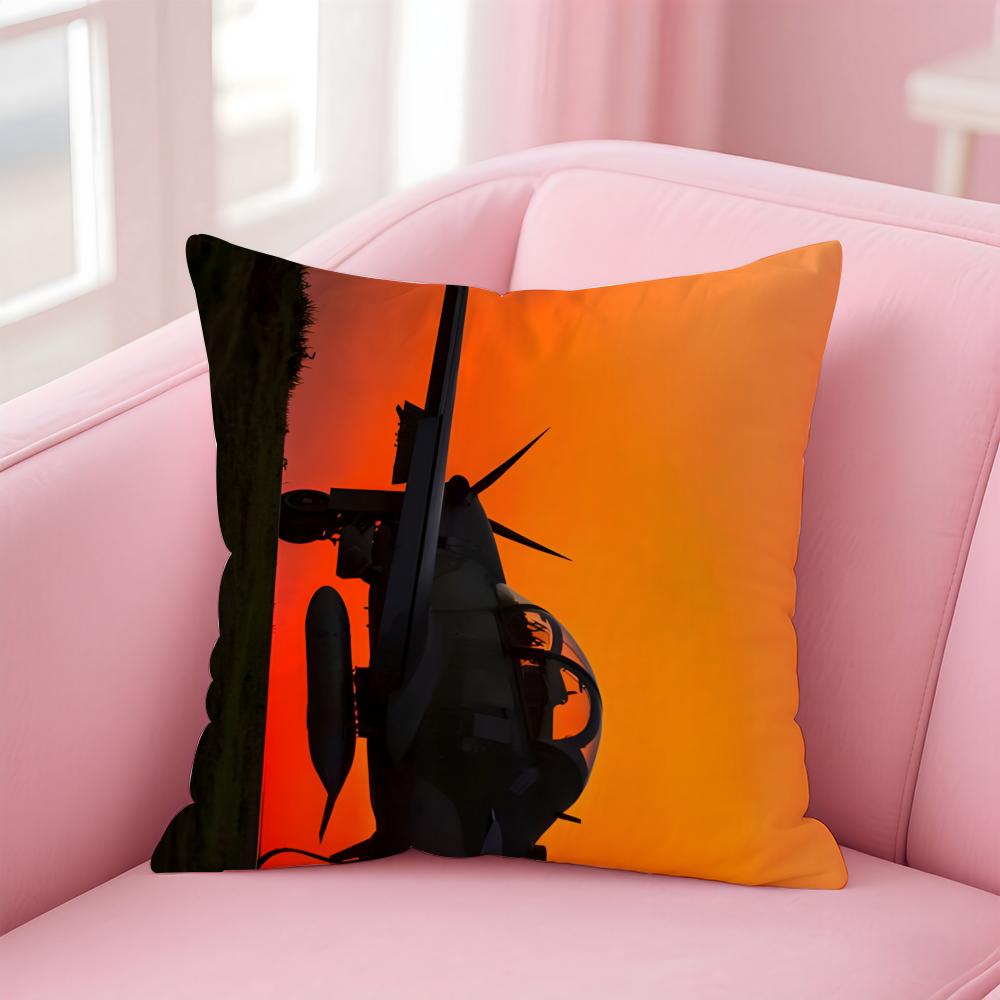 Fashion TTop Gun Mavericks Cushion Cover Pillow Case Soft Friendly Fabric Concealed Zipper