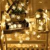 6/10m LED Snowflake String USB/Battery Fairy Light String Festive Party Decorative Lights Christmas Tree Decorative Lights