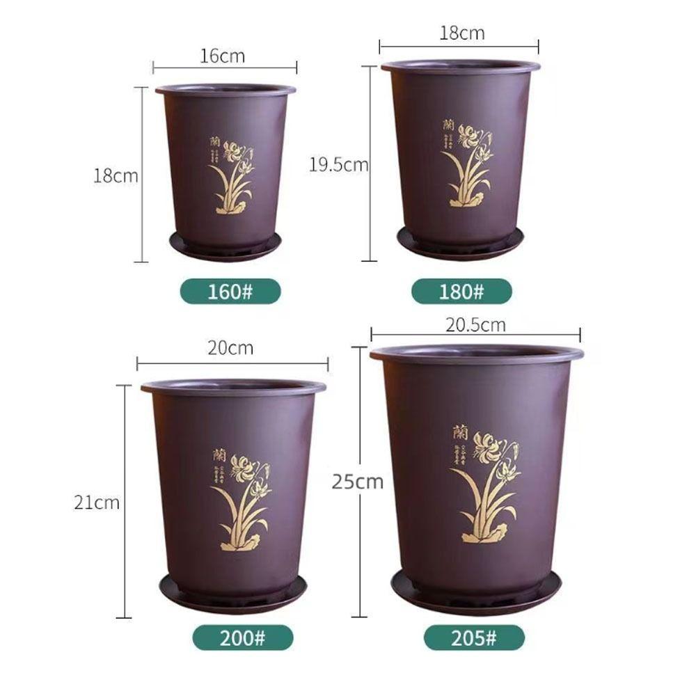 С поддоном цветочный горшок пластиковые декоративные горшки новый цветочный горшок