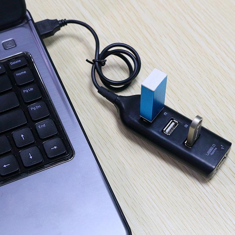 Автомобильный разветвитель USB 2.0 высокоскоростной 4-портовый USB-концентратор разветвитель разъема адаптер для ПК компьютера офиса домашнего телефона авто