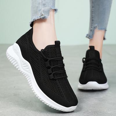 Женские летние новые легкие туфли на мягкой подошве, одинарные, сетчатые, перфорированные, повседневные спортивные туфли