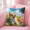 CUTE Golden Retriever Cushion Cover Pillow Case Soft Friendly Fabric  Concealed Zipper