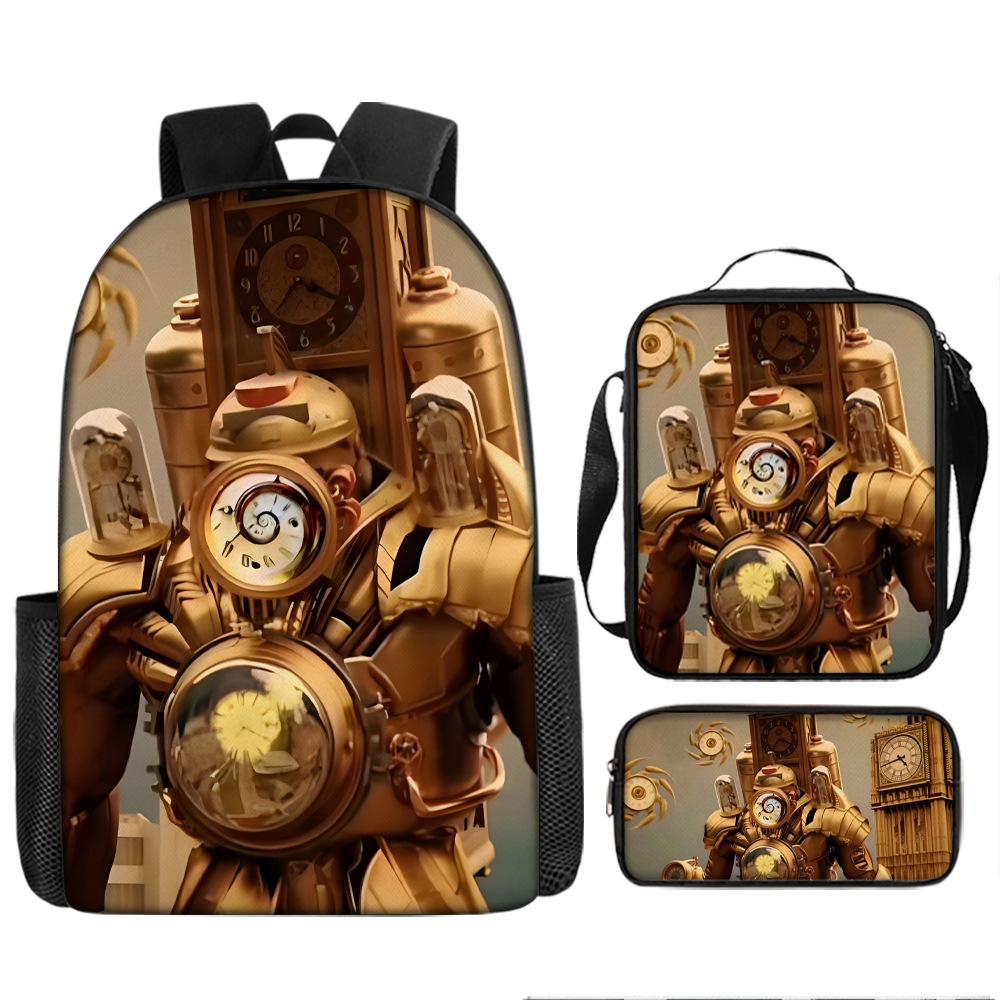 Туалетный человек пародия школьный рюкзак новый ученик рюкзак ранец пенал