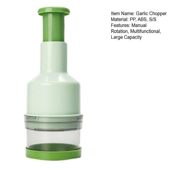 Чеснокотница с острым лезвием, многофункциональная ручная вращающаяся мельница для измельчения лука, измельчитель чеснока, кухонный гаджет