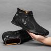 Осень/Зима 2023 Мужские кожаные высокие ботинки Martin большого размера Octopus Zipper Outdoor