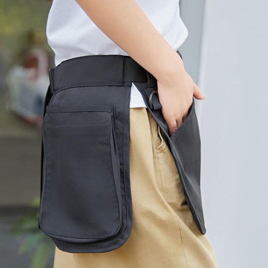 Поясная сумка для сада с застежкой-молнией и регулируемым ремнем Портативная сумка для инструментов с несколькими карманами Для активного отдыха Поясная сумка для кемпинга и рыбалки