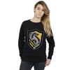 Harry Potter Womens/Ladies Hufflepuff Crest Flat Sweatshirt
