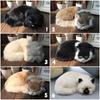 Спящий кот, реалистичные милые плюшевые игрушки, куклы-кошки, реалистичные украшения для котят, креативный декор для офиса и дома, поделки