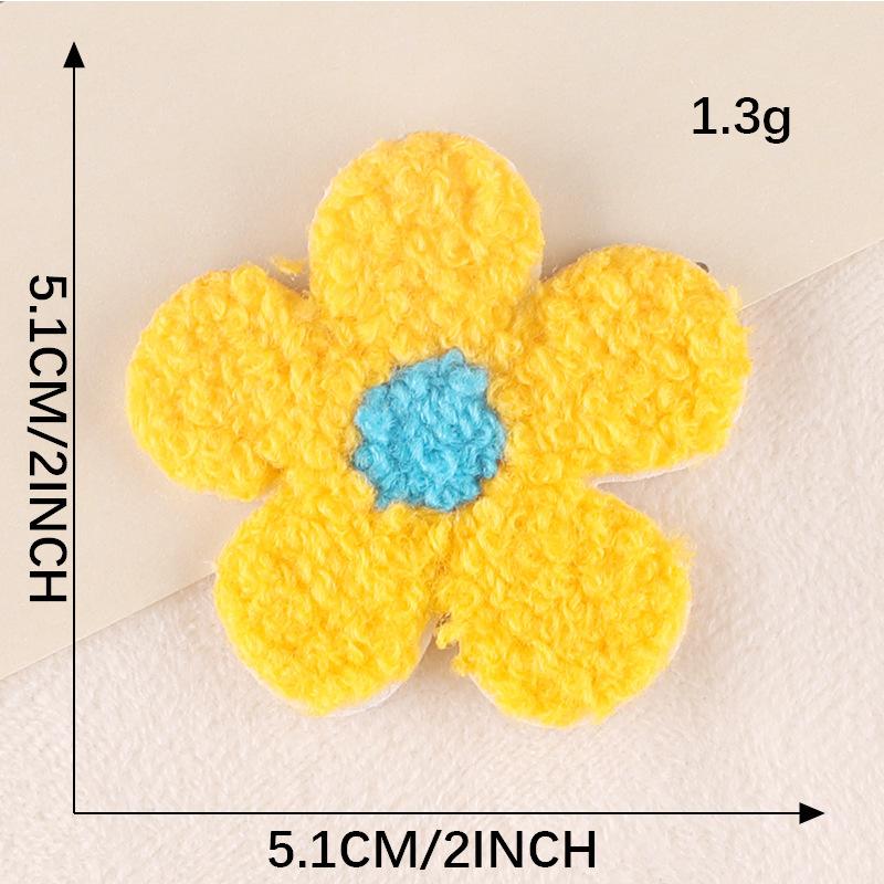 Нашивка Компьютерная вышивка Этикетка Подсолнух Вышивка Полотенце Наклейка на ткань Аксессуары для одежды Значок Ручной счет Сделай сам Этикетка на ткань Вышивка Наклейка