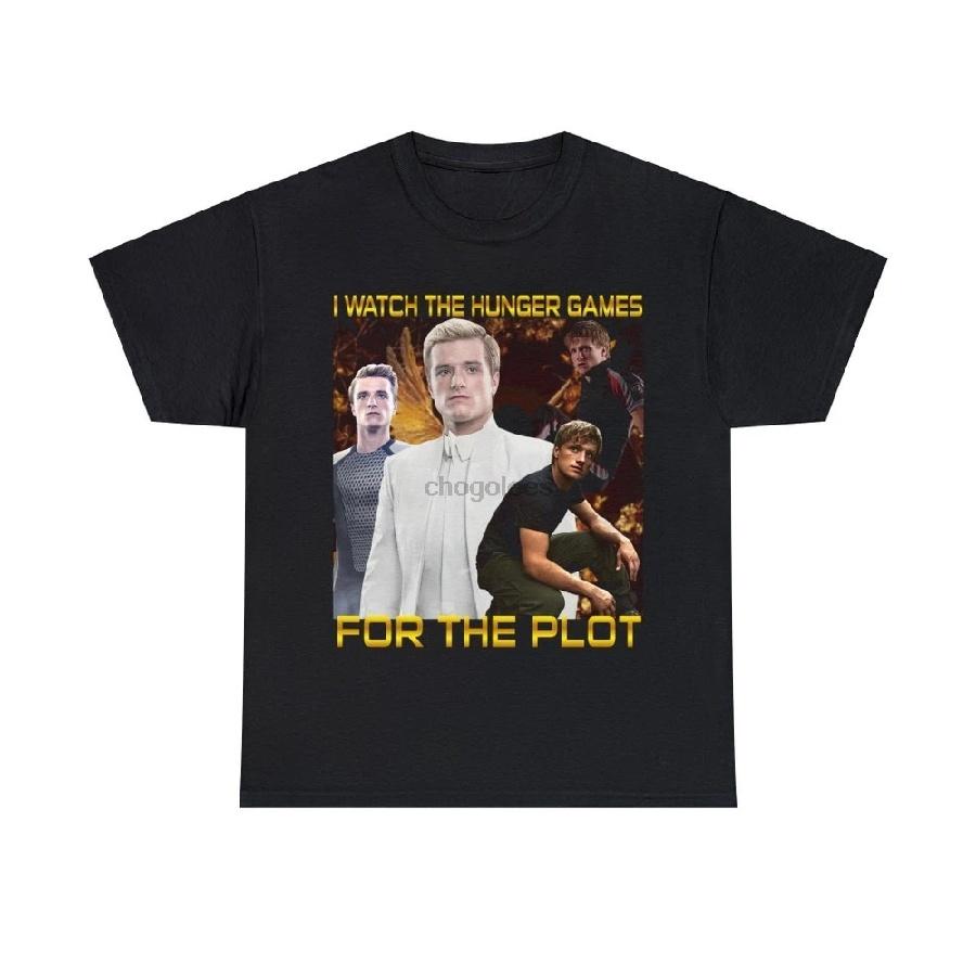 I watch the hunger games for the plot Peeta Mellark tee funny Josh Hutcherson graphic design shirt