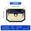 Outdoor Solar Motion Sensor Lights 468/528 LED Waterproof Solar Security Wall Lights for Garden Patio Pool Yard Fence Driveway