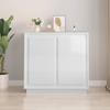 VidaXL Buffet High-gloss White 80x34x75 Cm Engineered Wood 819886