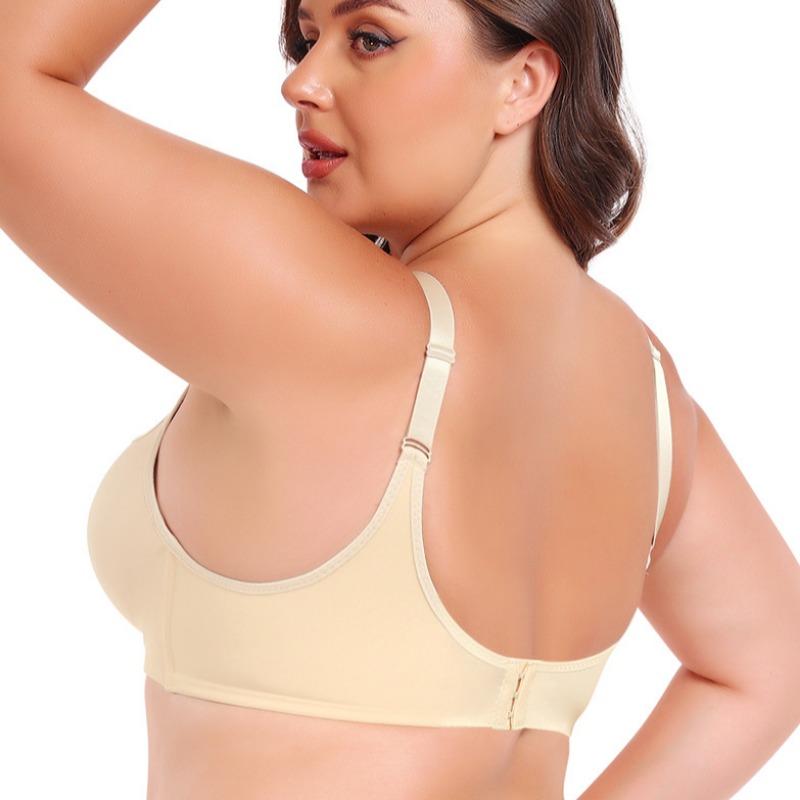 Plus Size Anti-sagging Underwire Push-up Sports Bra for Fat Girls