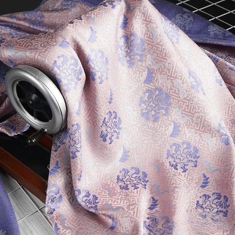 100 см жаккардовый гобелен атласная ткань шелк Helu Tongchun гладкая текстура подвеска парча династии Сун чонсам ханьфу