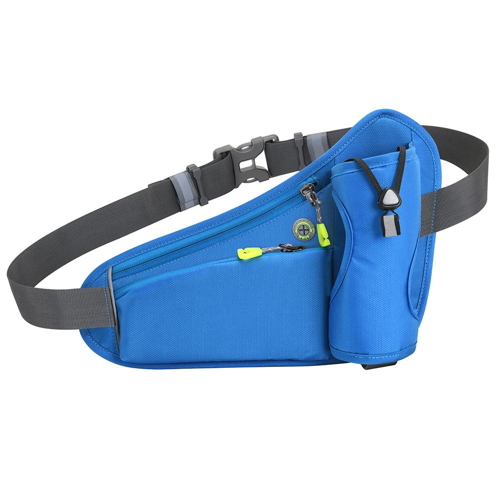 Sport Waist Pack Reflective Hydration Belt Pack Large Capacity Water Bottle Holder Bag Multifunction for Running Cycling