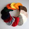 Korean unisex solid color fashion hexagonal beanie knit hat hip-hop pullover hat ski hat wool hat