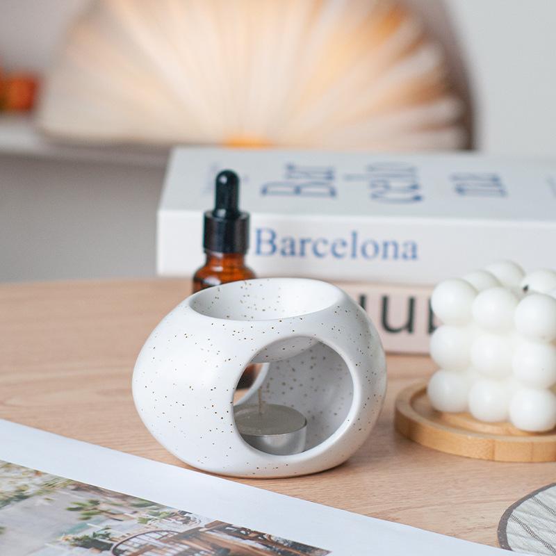 Large Ceramic Aroma Burner & Essential Oil Diffuser for Home or Office