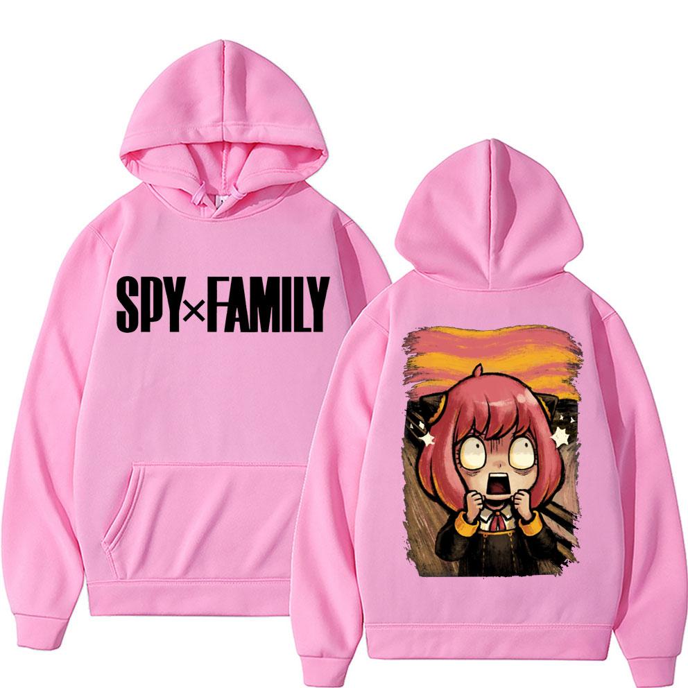 Японское аниме Spy X Family Anya Forger Толстовка с графическим принтом Harajuku Уличная одежда унисекс Женская одежда Unisexga Толстовка большого размера