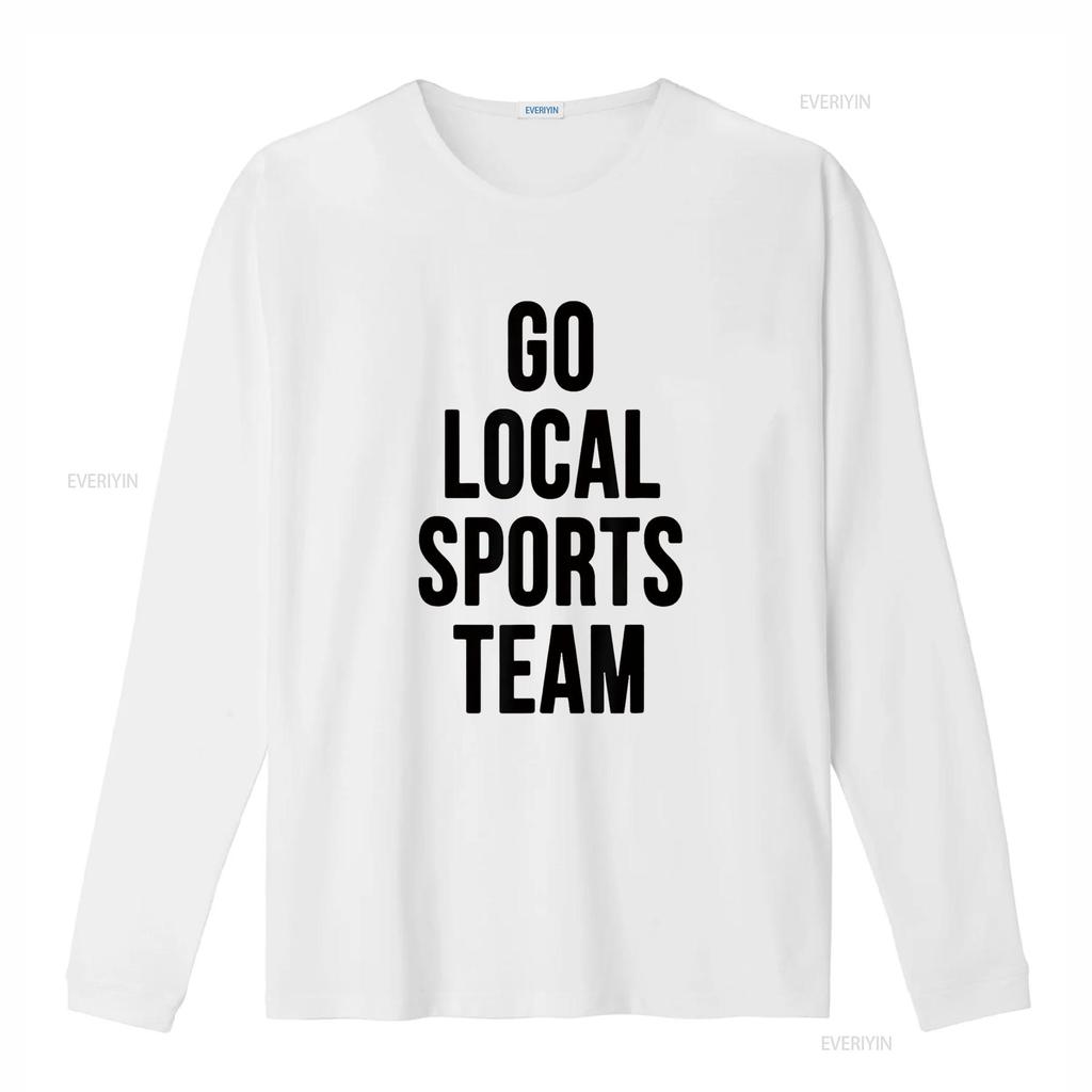 Womens Go Local Sports Team Generic T Shirt Black vintage Washed homme Breathable Top For Everyday Wear Stretched