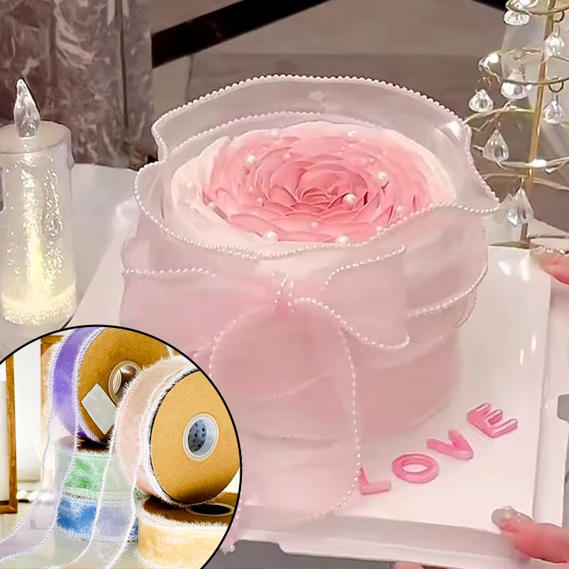 1 рулон градиентной ленты для вечеринок, пряжа «рыбий хвост», 10 ярдов, подарочная упаковка, аксессуары для волос своими руками, материал для шпилек, ширина 25 мм