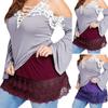 Women's Lace Hollow Stitching Short Skirt Anti-Walking Hem Short Skirt