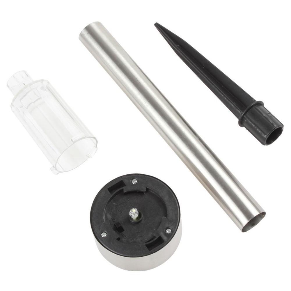 4 штуки Садовые уличные светодиодные газонные светильники из нержавеющей стали на солнечной батарее для ландшафтного освещения дорожек