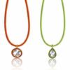 Imitation Mozambique Zircon Pendant Necklace Cord Chain Rhinestone Collarbone Chain  Girls