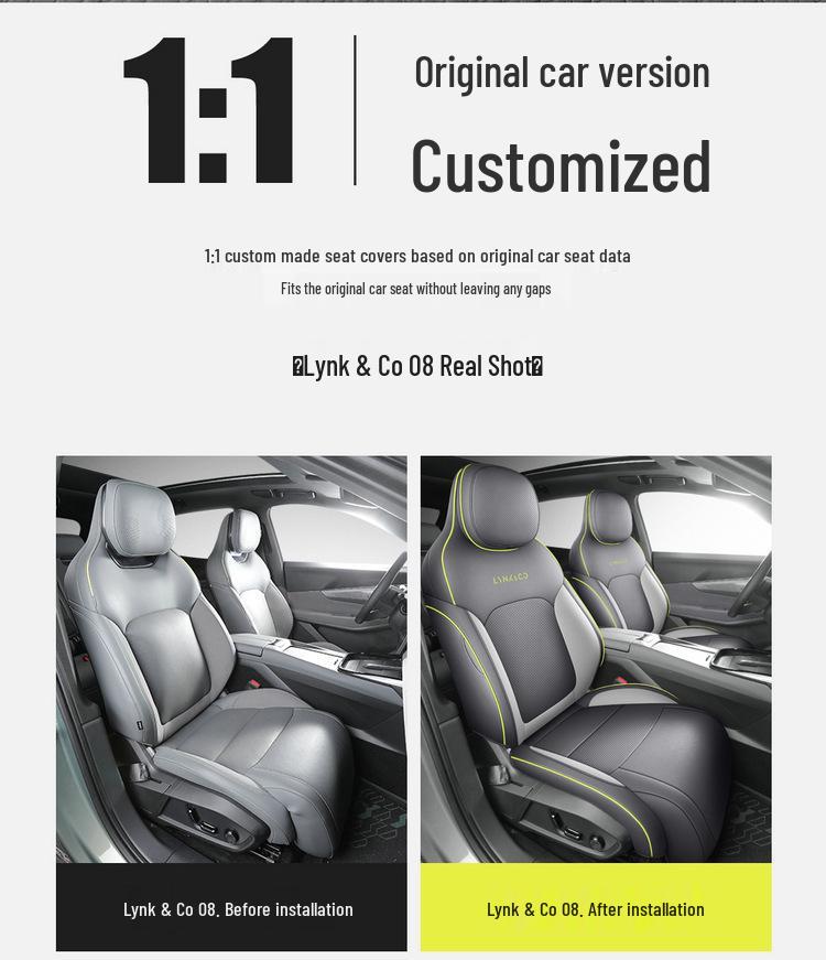 Lynk & Co 08 Five-Seater Leather Car Seat Cushion - All-Season Style