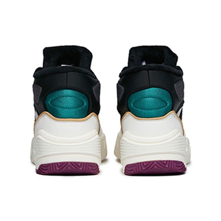 Anta Прочные амортизирующие кроссовки средней высоты мужские кроссовки белые черные зеленые 112148902-2