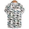 Sea Animals Whale 3D Print Hawaiian Beach Men Women Casual Fashion Streetwear Short Sleeve Shirt Tops Blouse Man Clothing