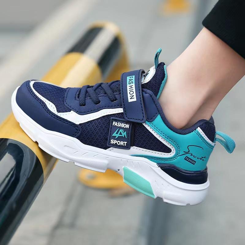 1910 Boys Shoes 2025 Spring and Autumn Mesh Shoes Medium and Older Children's Breathable Mesh Surface Summer Single Mesh Hollow Children's Sports