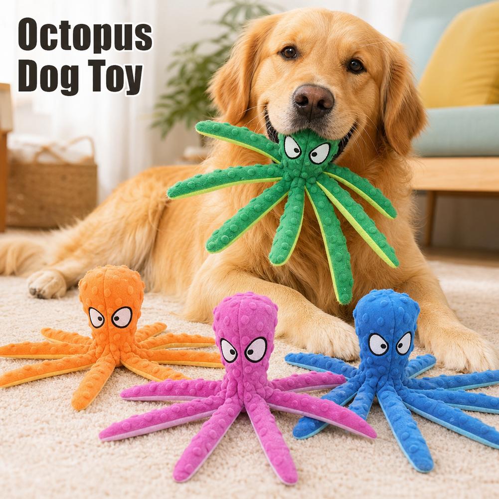 Stuffing Free Dog Toy No Stuffing Plush Interactive Squeaky Toy With Crinkle Paper For Small Medium Dogs Safe Durable Play Tool