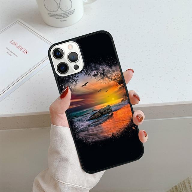 Летний закат на пляже, море, чехол для телефона для iPhone 17 Air 14 15 16 13 12, чехол для Apple 14 15 16 Pro Max Plus
