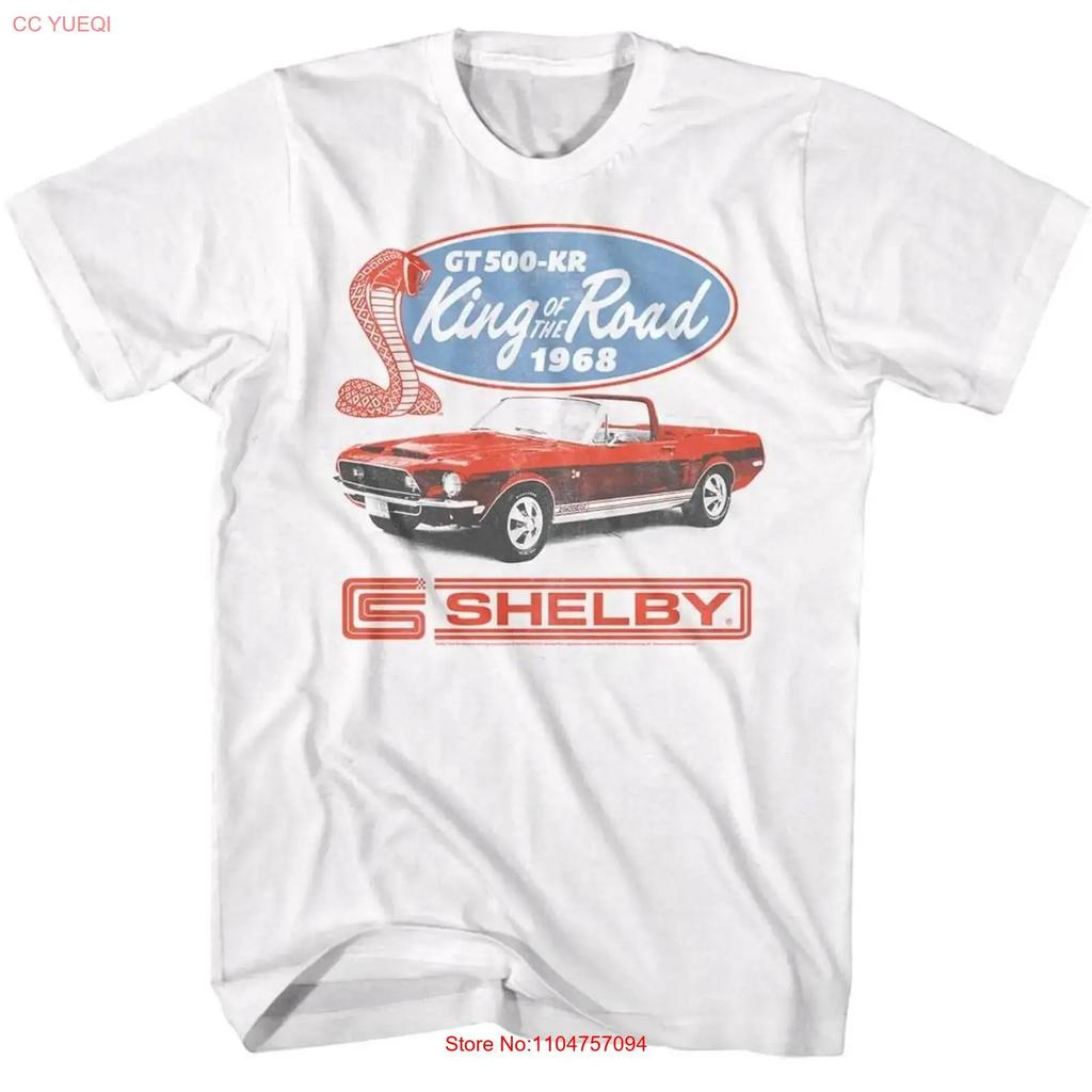 Shelby Gt500 Kr King Of The Road Unisexs T Shirt Vintage Versatile Streetwear Stretched Casual Soft Slightly