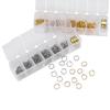 7Grids/Box Stainless Steel Open Jump Rings Split Rings Connectors Sets for DIY Bracelet Necklace Jewelry Making Accessories