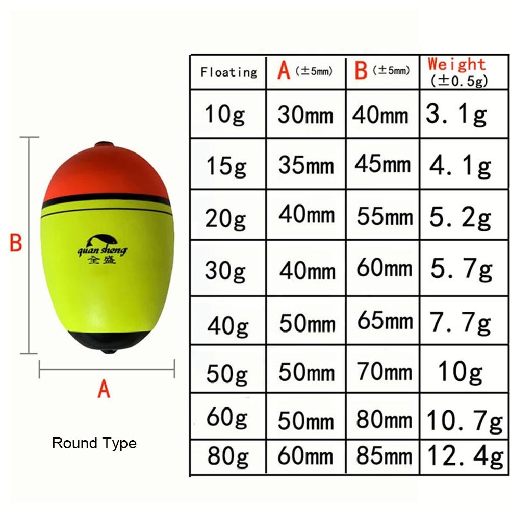 Long/oval Buoyancy Cat fish Bobber Ball Boia Eva Foam Fishing Float