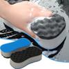 Car Wash Sponges Block Three Layer Large Wave Car Washing Sponge Wipe High Density Honeycomb Sponge Universal Car Cleaning Tool