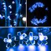 5M/7M/12M Solar Garden Light 20/50/100LED Christmas Chain Lamp Fairy String Lights  Blossom Festoon