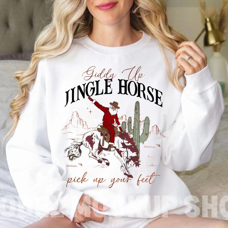 European Cowboy Christmas Women's Outfit: Giddy Up Jingle