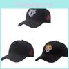 Adjustable Outdoor Fishing Cap With Tiger Embroidery Mens High Crown Baseball Hat