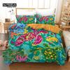 Sea Animal Duvet Cover Octopus Turtle Starfish Queen Bedding Set Microfiber Ocean Life Bedding Set King For Kids Boys Girls Teen