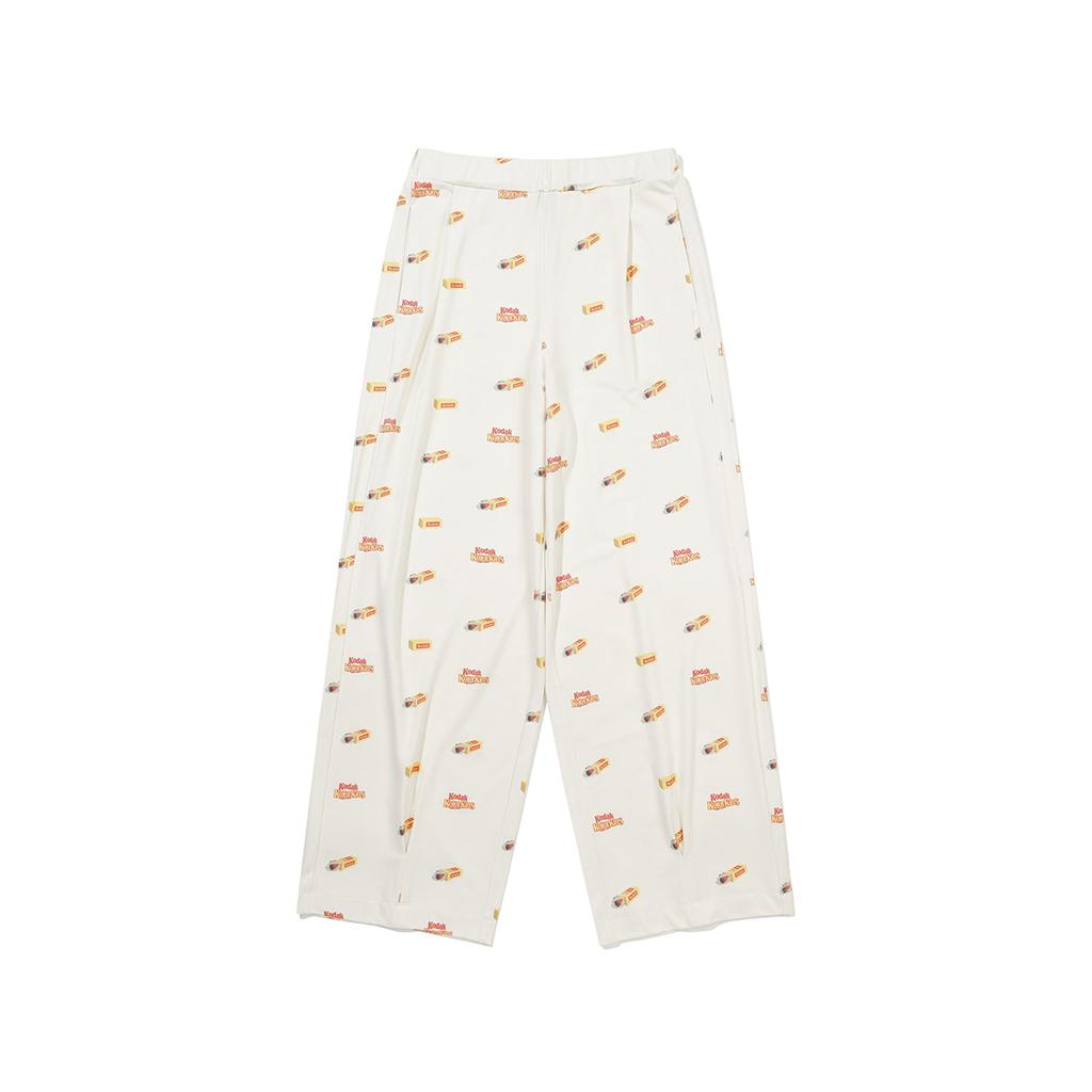 KODAK Cine Lounge Light Pattern Straight Pants Ivory