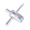 Qiilu 4 Way Valve Core Tool Tire Valve Stem Core Repair Remover Tool 1pcs