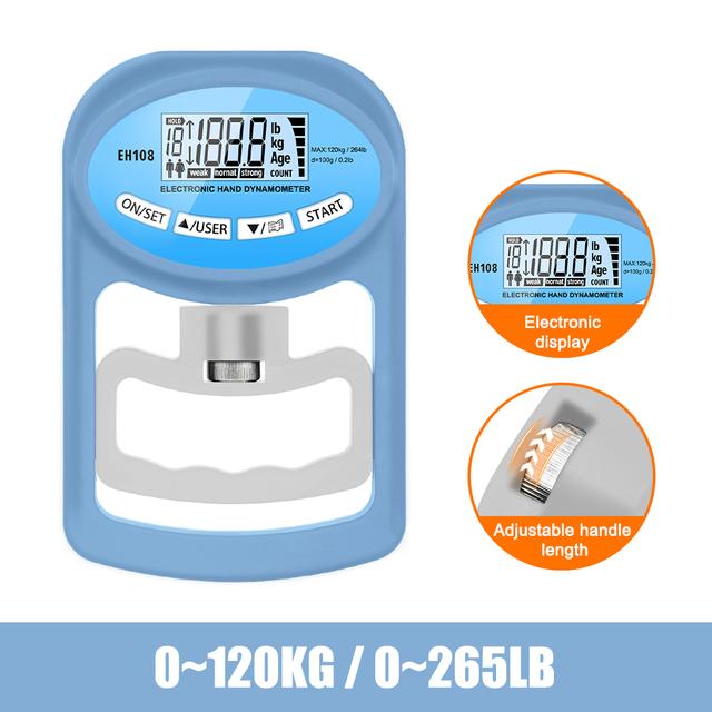 Цифровой ручной динамометр, 396 фунтов/180 кг, тестер прочности захвата с ЖК-экраном для тренировки предплечий, силовой тренировки пальцев, тяжелой атлетики