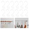 12 Pcs Shower Curtain Hooks Rust Proof Metal Shower Curtain Hooks Double Sided Smooth Shower Curtain Holders with Beads